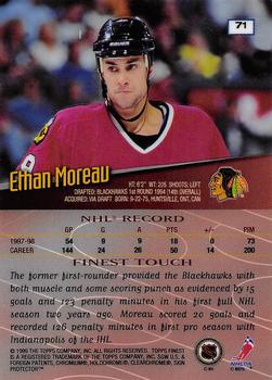 1998-99 Finest - No Protectors Refractors #71 Ethan Moreau Back
