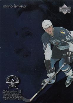 1998-99 Upper Deck Ice McDonald's - Wayne Gretzky Teammates #T12 Mario Lemieux Front