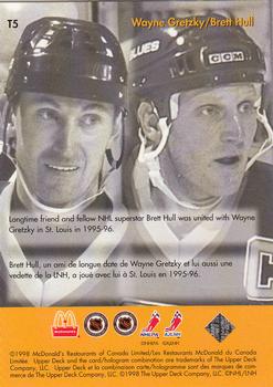 1998-99 Upper Deck Ice McDonald's - Wayne Gretzky Teammates #T5 Brett Hull Back