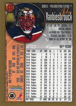 1998-99 O-Pee-Chee Chrome - Refractors #215 John Vanbiesbrouck Back