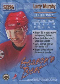 1998-99 O-Pee-Chee Chrome - Season's Best Refractors #SB26 Larry Murphy Back