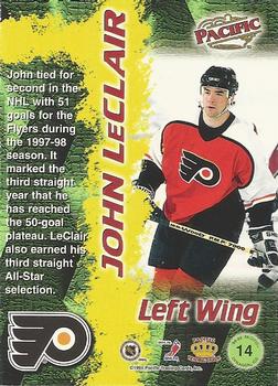 1998-99 Pacific - Dynagon Ice #14 John LeClair Back