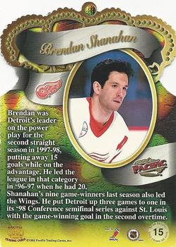1998-99 Pacific - Gold Crown Die Cuts #15 Brendan Shanahan Back