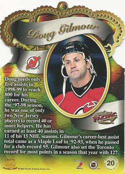 1998-99 Pacific - Gold Crown Die Cuts #20 Doug Gilmour Back