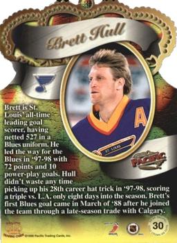1998-99 Pacific - Gold Crown Die Cuts #30 Brett Hull Back