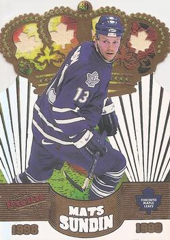 1998-99 Pacific - Gold Crown Die Cuts #32 Mats Sundin Front