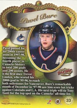 1998-99 Pacific - Gold Crown Die Cuts #33 Pavel Bure Back