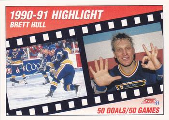 1991-92 Score American #412 Brett Hull Front