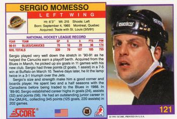 1991-92 Score American #121 Sergio Momesso Back