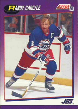 1991-92 Score American #125 Randy Carlyle Front