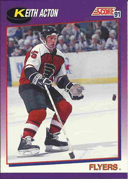 1991-92 Score American #133 Keith Acton Front