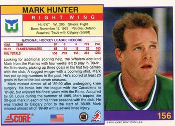 1991-92 Score American #156 Mark Hunter Back