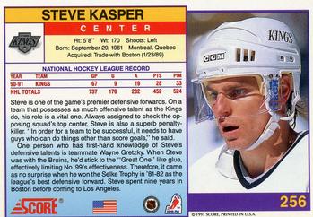 1991-92 Score American #256 Steve Kasper Back