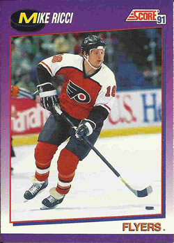 1991-92 Score American #28 Mike Ricci Front