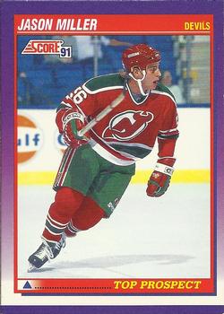 1991-92 Score American #312 Jason Miller Front