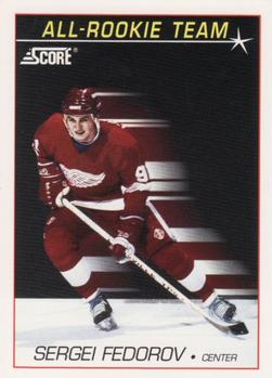 1991-92 Score American #352 Sergei Fedorov Front