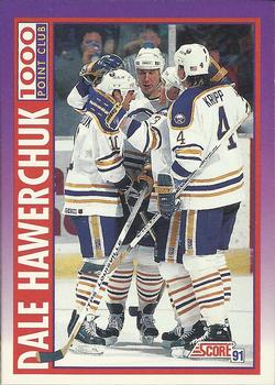1991-92 Score American #376 Dale Hawerchuk Front