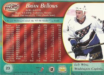 1998-99 Pacific - Ice Blue #23 Brian Bellows Back