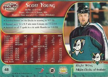 1998-99 Pacific - Ice Blue #48 Scott Young Back