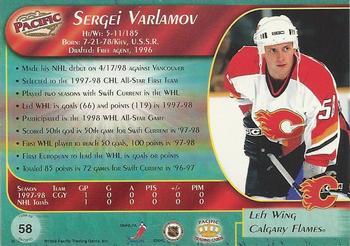 1998-99 Pacific - Ice Blue #58 Sergei Varlamov Back