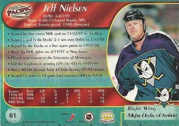 1998-99 Pacific - Ice Blue #61 Jeff Nielsen Back