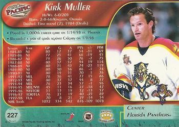 1998-99 Pacific - Ice Blue #227 Kirk Muller Back