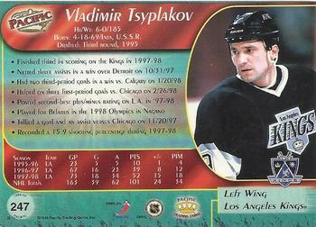 1998-99 Pacific - Ice Blue #247 Vladimir Tsyplakov Back