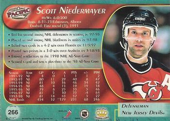 1998-99 Pacific - Ice Blue #266 Scott Niedermayer Back