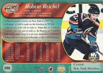1998-99 Pacific - Ice Blue #286 Robert Reichel Back