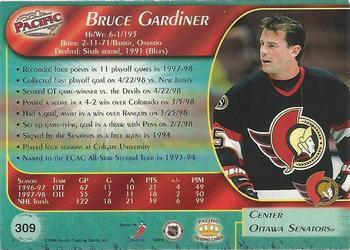 1998-99 Pacific - Ice Blue #309 Bruce Gardiner Back