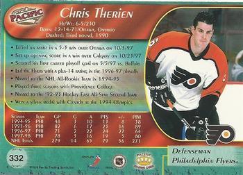 1998-99 Pacific - Ice Blue #332 Chris Therien Back
