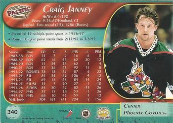 1998-99 Pacific - Ice Blue #340 Craig Janney Back