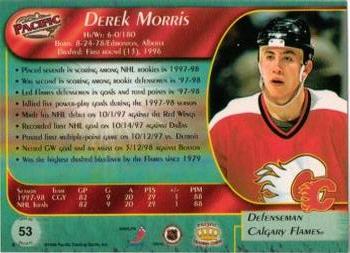 1998-99 Pacific - Ice Blue #53 Derek Morris Back