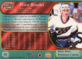 1998-99 Pacific - Red #12 Peter Bondra Back