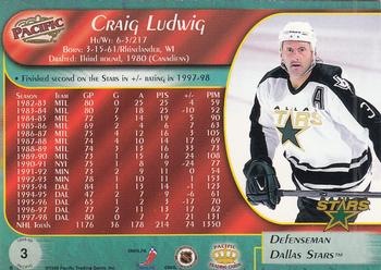 1998-99 Pacific - Red #3 Craig Ludwig Back