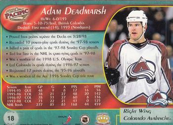 1998-99 Pacific - Red #18 Adam Deadmarsh Back
