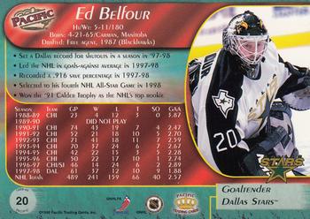 1998-99 Pacific - Red #20 Ed Belfour Back
