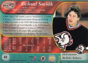 1998-99 Pacific - Red #42 Richard Smehlik Back