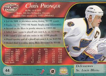 1998-99 Pacific - Red #44 Chris Pronger Back