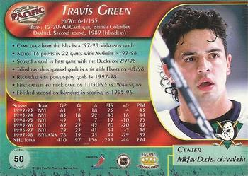 1998-99 Pacific - Red #50 Travis Green Back
