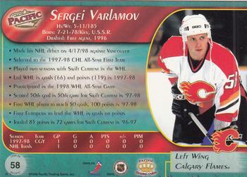1998-99 Pacific - Red #58 Sergei Varlamov Back