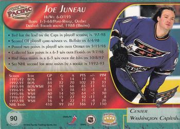1998-99 Pacific - Red #90 Joe Juneau Back