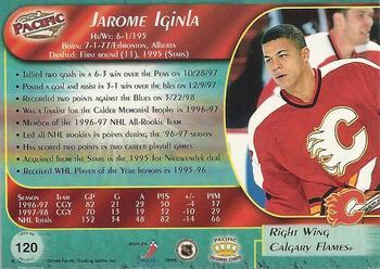 1998-99 Pacific - Red #120 Jarome Iginla Back