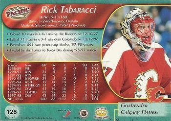 1998-99 Pacific - Red #126 Rick Tabaracci Back