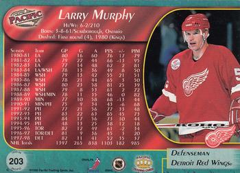 1998-99 Pacific - Red #203 Larry Murphy Back