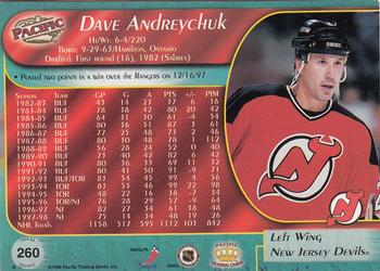 1998-99 Pacific - Red #260 Dave Andreychuk Back