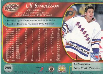 1998-99 Pacific - Red #299 Ulf Samuelsson Back