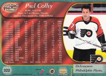 1998-99 Pacific - Red #322 Paul Coffey Back