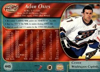 1998-99 Pacific - Red #445 Adam Oates Back