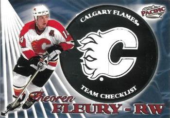 1998-99 Pacific - Team Checklists #4 Theoren Fleury Front